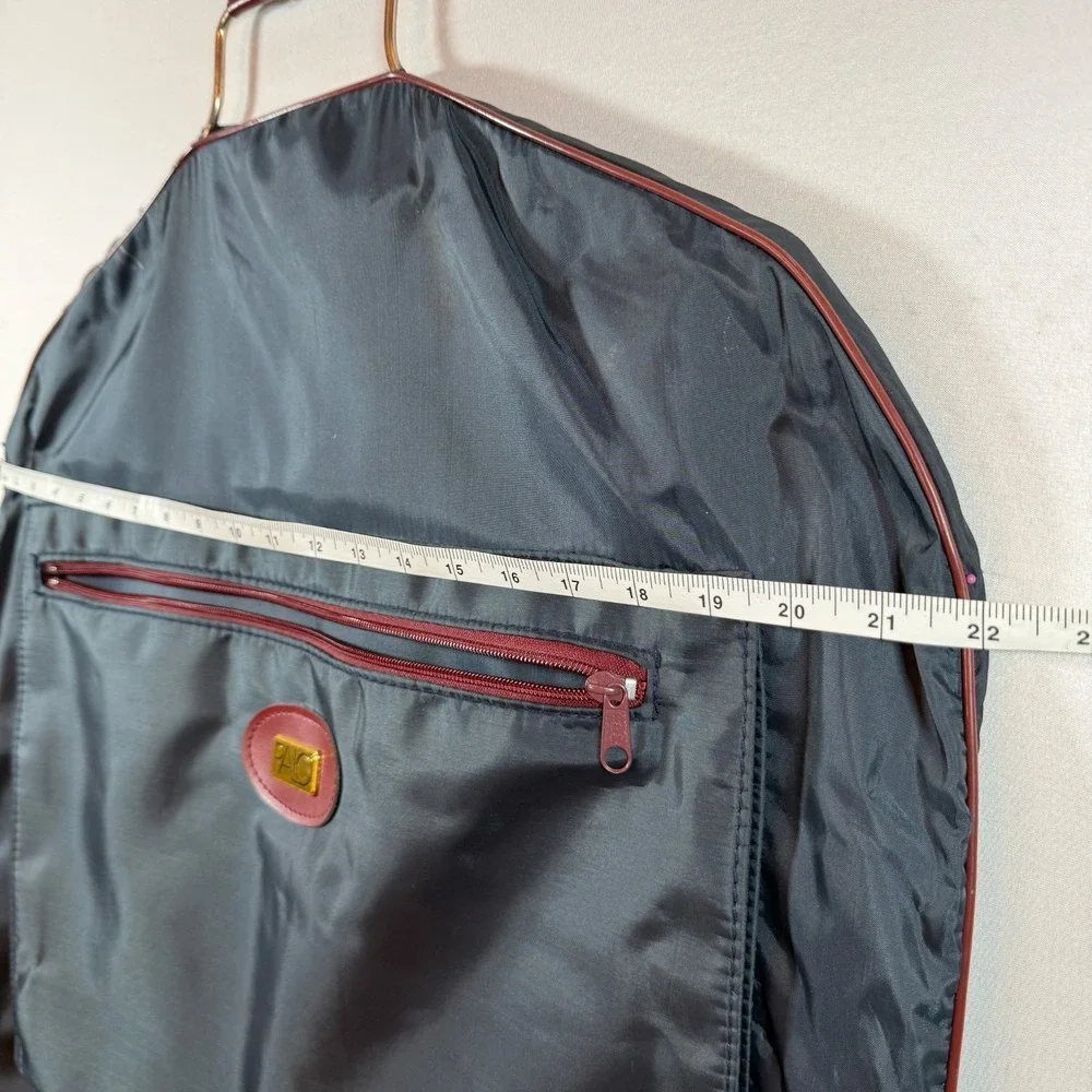 Vintage PALO Suit Garment Bag Navy/Burgundy 45